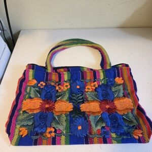 Colorful Embroidered Women's Bag